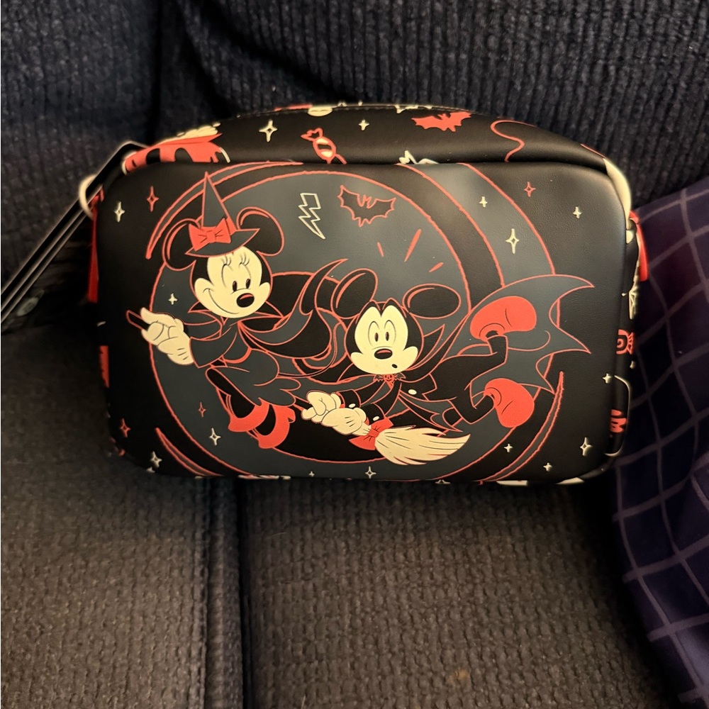 Disney Black and Red Halloween Cosmetic Bag